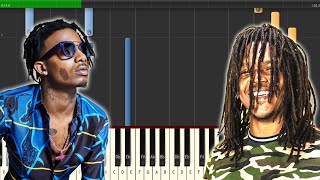 Playboi Carti x Young Nudy  Kid Cudi  Pissy Pamper piano tutorial [upl. by Suhpesoj]