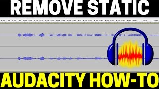 How To Remove Static From Audio Recordings Using Audacity  Mic Buzzing Noise Removal Tutorial [upl. by Cynera]