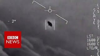 UFO spotted by US fighter jet pilots new footage reveals  BBC News [upl. by Keligot]