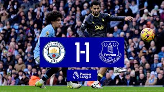 MANCHESTER CITY 11 EVERTON Premier League highlights [upl. by Phina]