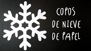 Manualidad como hacer COPOS DE NIEVE de PAPEL by ART Tv SUPER FACIL [upl. by Quinby]