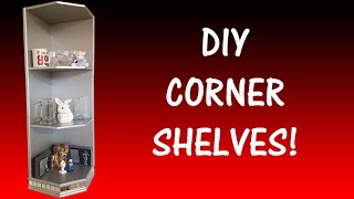 Easy to Build DIY Corner shelves [upl. by Gensmer990]