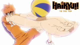 Hinata Receives  HAIKYU TO THE TOP [upl. by Aramoj]