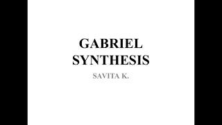 GABRIEL SYNTHESIS pptx The 1 [upl. by Oiramd]