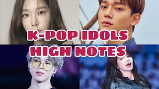 KPOP IDOLS HIGH NOTES IN LIVE PERFORMANCES [upl. by Cavanaugh672]