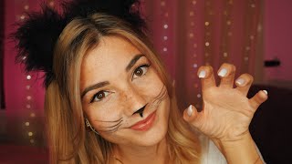 ASMR😻 Cat Roleplay  Purring Pawing amp Grooming [upl. by Gnek]