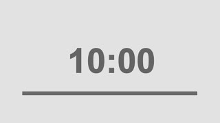 10 minutes timer youtube countdown with alarm [upl. by Heshum]