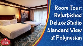 Disneys Polynesian Villas  Refurbished Deluxe Studio  Room Tour [upl. by Itagaki988]