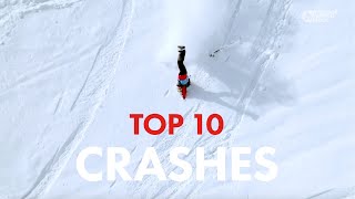 FREERIDE WORLD TOUR  TOP 10 CRASHES ALL TIME [upl. by Zsolway994]