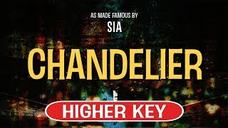 Chandelier Karaoke Higher Key  Sia [upl. by Sheri]