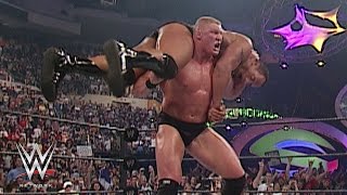 WWE Network The Rock vs Brock Lesnar SummerSlam 2002 [upl. by Yehudit]