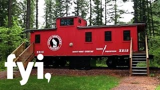 Tiny House Nation Train Car Guest Suites  FYI [upl. by Ellenrahs726]