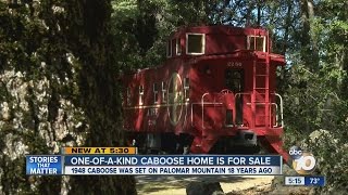 Oneofakind caboose home for sale [upl. by Scammon]