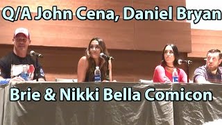 John Cena Brie amp Nikki Bella and Daniel Bryan panel WWE phxcc Phoenix Comicon Fanfest [upl. by Htial]