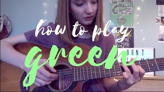 How To Play Green cavetown  Guitar amp Ukulele Tutorial [upl. by Michiko162]