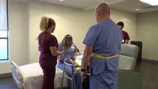 Physical Therapy Transfer Training  How To Transfer From Wheelchair To Bed [upl. by Jameson]