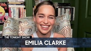 Emilia Clarke Unveils Her New Marvel Series  The Tonight Show Starring Jimmy Fallon [upl. by Edmunda]