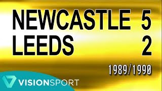 NEWCASTLE 52 LEEDS 19891990  Retro Match of the Day [upl. by Grindle500]