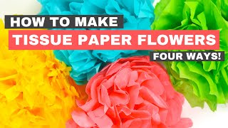 Make Your Own Tissue Paper Flowers [upl. by Jahn]