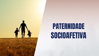 Paternidade socioafetiva [upl. by Nyrek246]