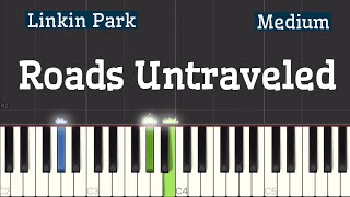 Linkin Park  Roads Untraveled Piano Tutorial  Medium [upl. by Ailecec]