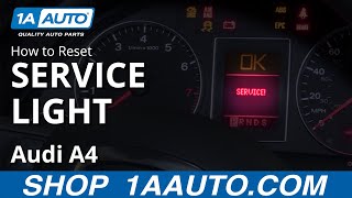 How to Reset Service Light 0409 Audi A4 [upl. by Tiebout]