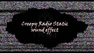 Creepy Radio Static sound effect with breathing [upl. by Ceil]