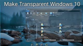 Make Windows 10 Taskbar Transparent [upl. by Wightman]