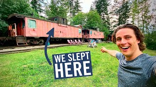 THIS TRAIN CABOOSE IS A HOSTEL  Full Tour [upl. by Etterrag582]