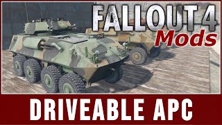 Fallout 4 Mods  Driveables of the Commonwealth APC [upl. by Sicnarf]