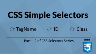 CSS Simple Selectors  Selenium WebDriver  CSS Selectors [upl. by Enrica805]