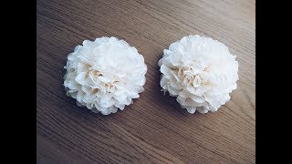 DIY Mini Tissue Paper Flowers Quick amp Easy Tutorial [upl. by Hsitirb807]