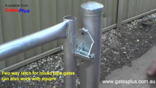 Gate Latch 2 way for round pipe and square [upl. by Auhsaj]