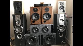 Nobsound NS08G 21 Amp on JBL Mids and DS18 Elite Z6 Subwoofer [upl. by Greenlee174]