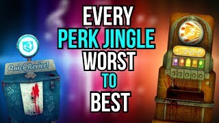 EVERY PERK JINGLE RANKED WORST TO BEST COD ZOMBIES [upl. by Hoes657]