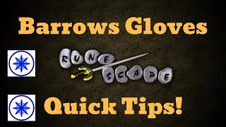 OSRS  Barrows Gloves Tips [upl. by Valdemar]