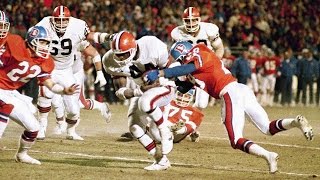 The Fumble 1987 AFC Championship Browns vs Broncos highlights [upl. by Auqeenahs]