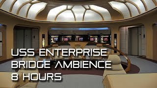 🎧 Star Trek TNG Bridge Background Ambience 8 HOURS for sleep study work relaxation asmr [upl. by Darrill123]