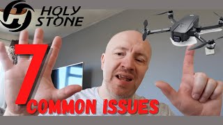 HOLY STONE 720E DRONE  7 Common Problems amp Possible Fixes [upl. by Ahsineb497]