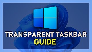 Windows 11  How To Make Taskbar Transparent [upl. by Eiahpets28]