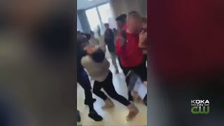 Fight Breaks Out In Hallway Of Highlands High School [upl. by Eade]