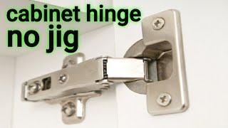 How to install cabinet hinge without quotJIGquot [upl. by Haberman197]