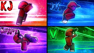 I Added EVERY KJ UNLIMITED FLEXWORKS in ROBLOX The Strongest Battlegrounds [upl. by Ennagem]