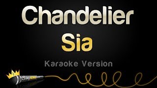 Sia  Chandelier Karaoke Version [upl. by Hartfield]