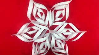 Como hacer Copos de nieve de papel  Paper snowflakes OrigamiTutorial [upl. by Akiemaj]