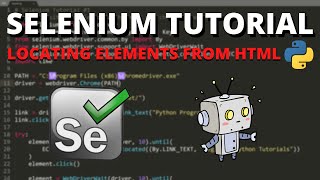 Python Selenium Tutorial 2  Locating Elements From HTML [upl. by Krischer546]