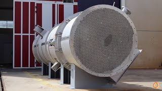 Timelapse manufacturing of large shell and tube heat exchangers [upl. by Giffy]