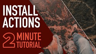 How to Install and Export Actions in Photoshop CC [upl. by Notyalc]