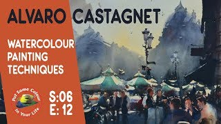 Alvaro Castagnet watercolour painting techniques and tutorial I Colour In Your Life [upl. by Eki501]