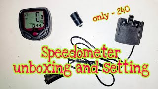 bicycle speedometer unboxing and settings [upl. by Gosney]